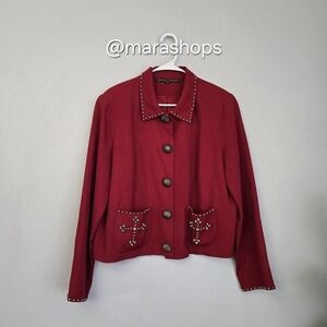 Double D Ranch Red Studded Jacket